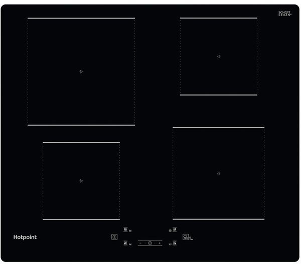 TieDex UK HOTPOINT MyMenu TQ 1460S NE 59 cm Electric Induction Hob - Black