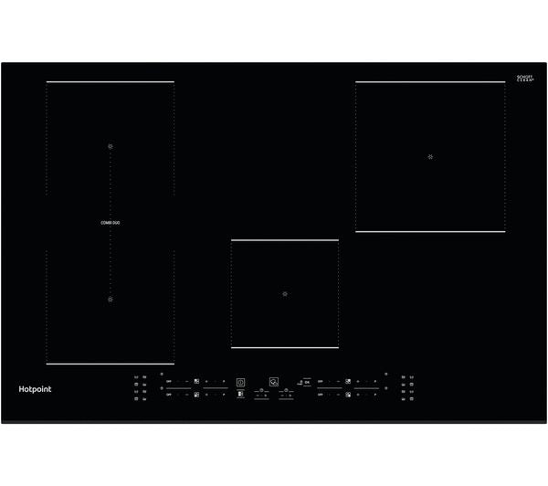 TieDex UK HOTPOINT MyMenu TB 3977B BF 77 cm Electric Induction Hob - Black