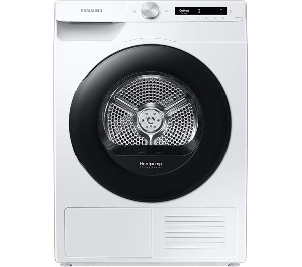 TieDex UK SAMSUNG Series 5 AI Energy DV90T5240AW/S1 WiFi-enabled 9 kg Heat Pump Tumble Dryer - White