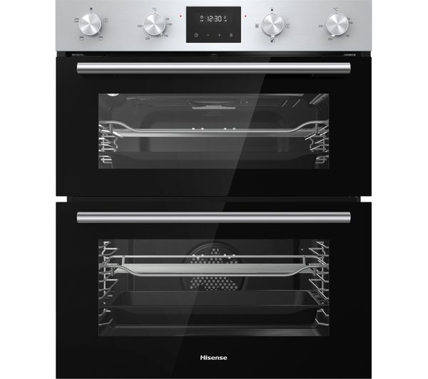 TieDex UK HISENSE BID75211XUK Electric Built-under Double Oven - Stainless Steel & Black