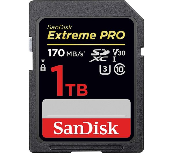 TieDex UK SANDISK Extreme Pro Class 10 SDXC Memory Card - 1 TB