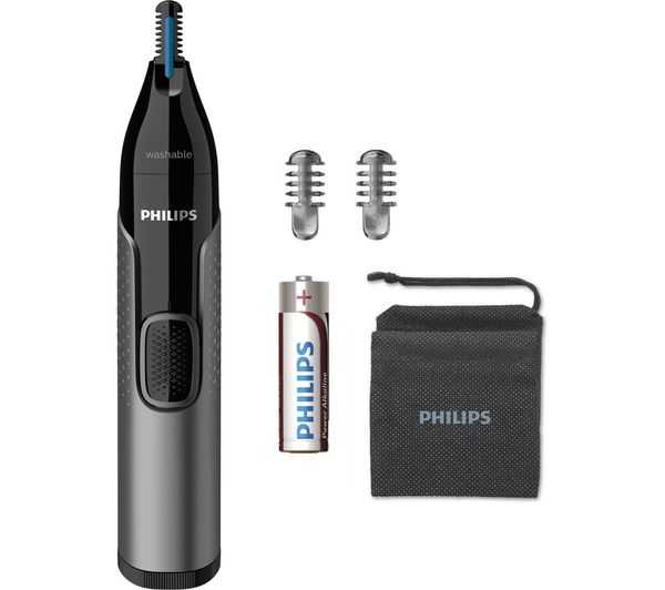 TieDex UK PHILIPS Series 3000 NT3650/16 Wet & Dry Nose, Ear & Eyebrow Trimmer - Black