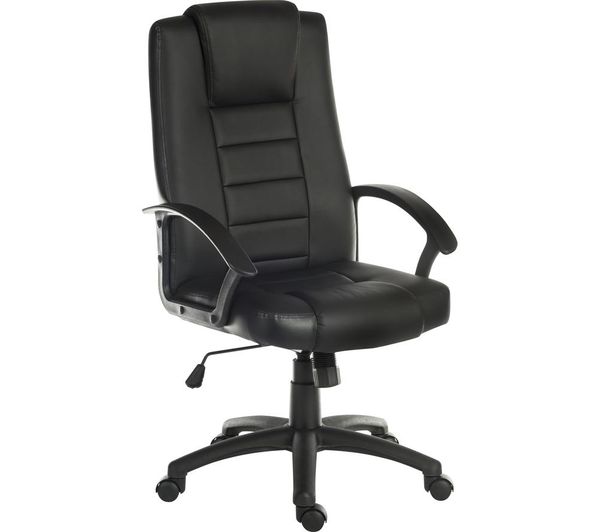 TieDex UK TEKNIK Leader 6987 Bonded Leather Tilting Executive Chair - Black