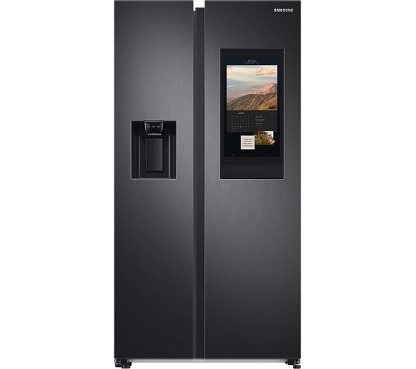 TieDex UK SAMSUNG Family Hub SpaceMax RS6HA8891B1/EU American-Style Smart Fridge Freezer - Black Stainless