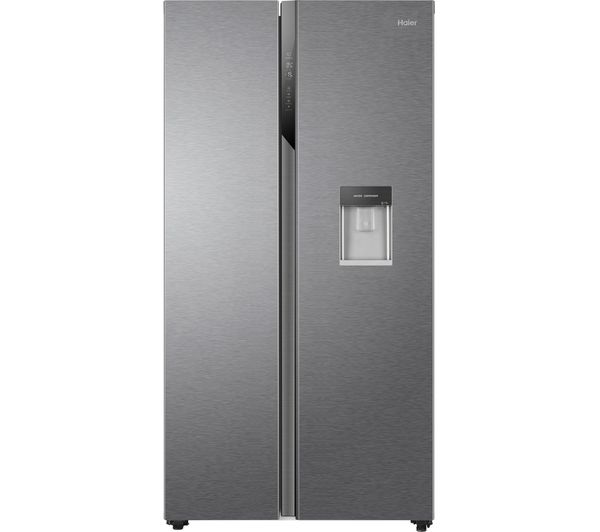 TieDex UK HAIER HSR3918EWPG American-Style Fridge Freezer - Silver