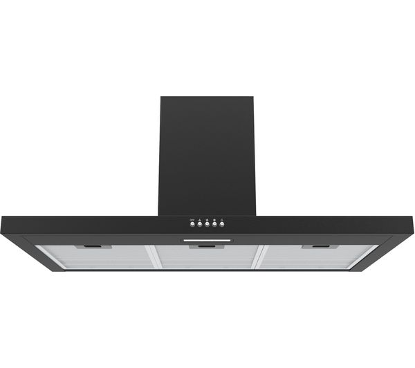 TieDex UK LOGIK L90CHDB21 Chimney Cooker Hood - Black