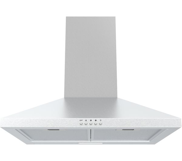 TieDex UK LOGIK L60CHDX21 Chimney Cooker Hood - Stainless Steel