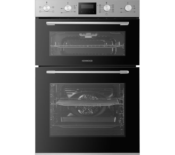 TieDex UK KENWOOD KBIDOX21 Electric Double Oven - Black & Stainless Steel