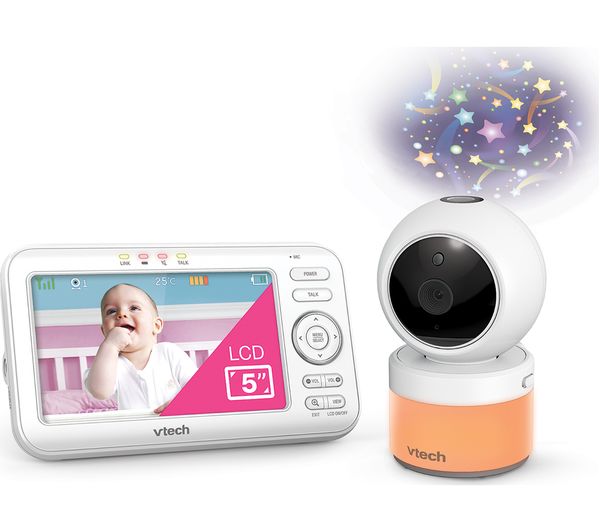 TieDex UK VTECH VM5463 5" LCD Screen Video Baby Monitor - White