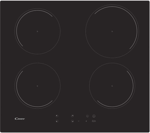 TieDex UK CANDY CI642C/E1 59 cm Electric Induction Hob - Black