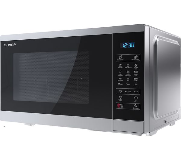 TieDex UK SHARP YC-MG252AU-S Microwave with Grill - Silver