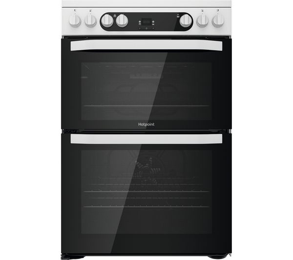 TieDex UK HOTPOINT Multiflow HDM67V9HCW 60 cm Electric Ceramic Cooker - White