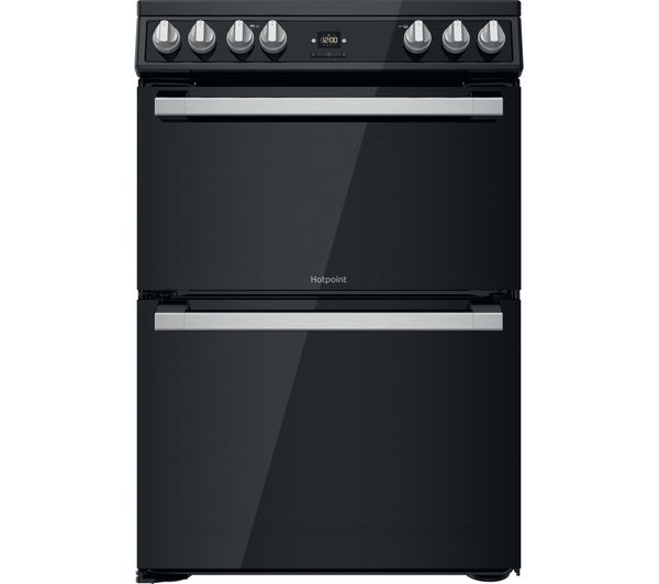 TieDex UK HOTPOINT Multiflow HDT67V9H2CB 60 cm Electric Ceramic Cooker - Black