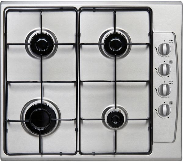 TieDex UK ESSENTIALS CGHOBX21 58 cm Gas Hob - Stainless Steel