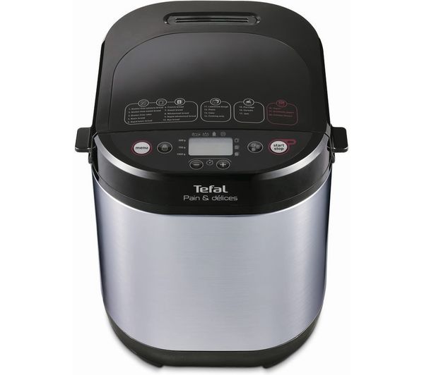 TieDex UK TEFAL Pain & Delices PF240E40 Breadmaker - Silver & Black