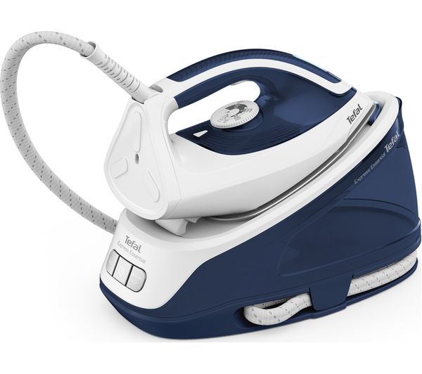 TieDex UK TEFAL Express Essential SV6116 Steam Generator Iron - White & Blue