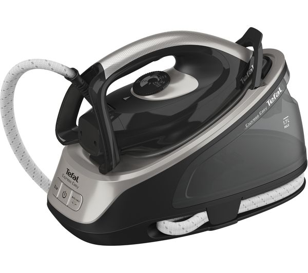 TieDex UK TEFAL Express Easy SV6140 Steam Generator Iron - Black & Grey