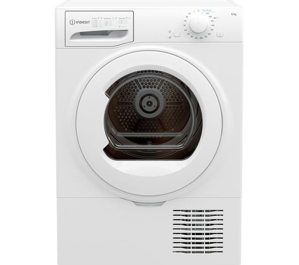 TieDex UK INDESIT I2 D81W UK 8 kg Condenser Tumble Dryer - White