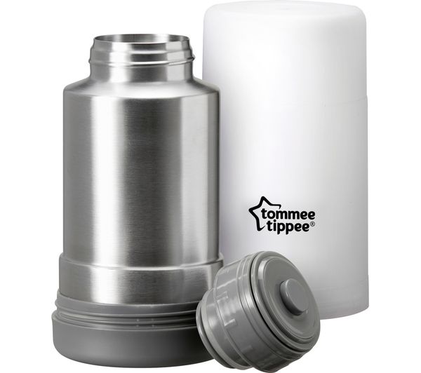 TieDex UK TOMMEE TIPPEE Travel Bottle & Food Warmer - Silver