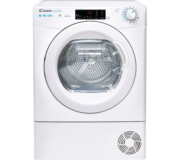 TieDex UK CANDY Smart Pro CSOE H9A2TE WiFi-enabled 9 kg Heat Pump Tumble Dryer - White