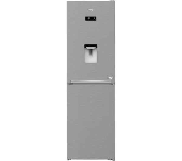 TieDex UK BEKO Pro HarvestFresh CNG4601DVPS 50/50 Fridge Freezer - Stainless Steel Effect