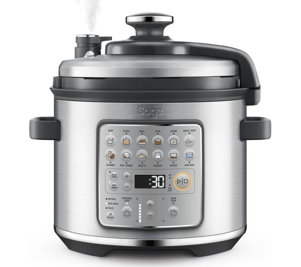 TieDex UK SAGE Fast Slow GO SPR680BSS Multicooker - Brushed Stainless Steel