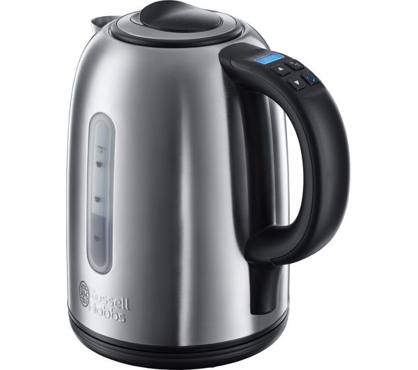 TieDex UK RUSSELL HOBBS Digital Quiet Boil 21040 Jug Kettle - Silver