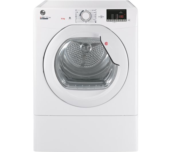 TieDex UK HOOVER H-Dry 300 HLE V10DG-80 NFC 10 kg Vented Tumble Dryer - White