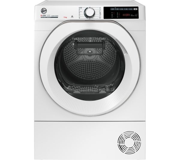 TieDex UK HOOVER H-Dry 500 NDE H11A2TCEXM WiFi-enabled 11 kg Heat Pump Tumble Dryer - White