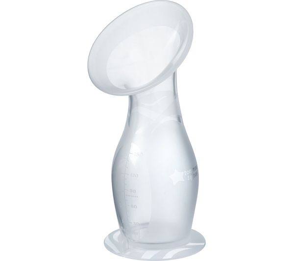 TieDex UK TOMMEE TIPPEE Made for Me Silicone Manual Breast Pump - Transparent