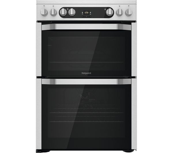 TieDex UK HOTPOINT Multiflow HDM67V9HCX 60 cm Electric Ceramic Cooker - Inox