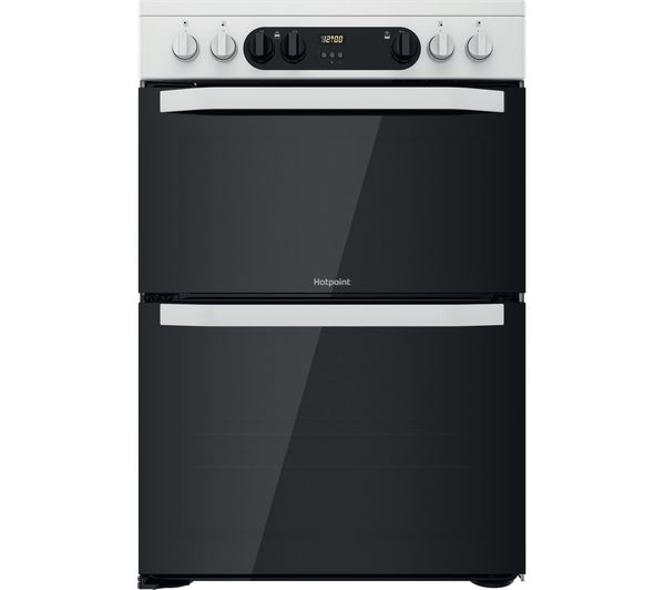 TieDex UK HOTPOINT Multiflow HDM67V9CMW 60 cm Electric Ceramic Cooker - White