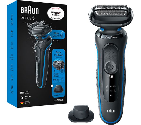 TieDex UK BRAUN Series 5 50-B1200s Wet & Dry Foil Shaver - Black