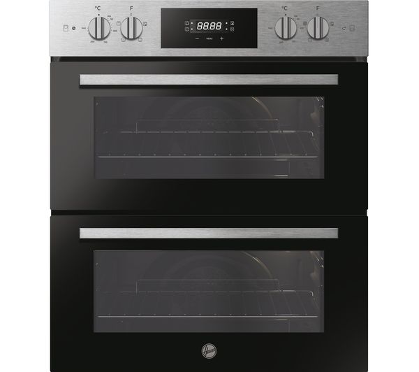 TieDex UK HOOVER HO7DC3B308IN Electric Built-under Double Oven - Stainless Steel & Black