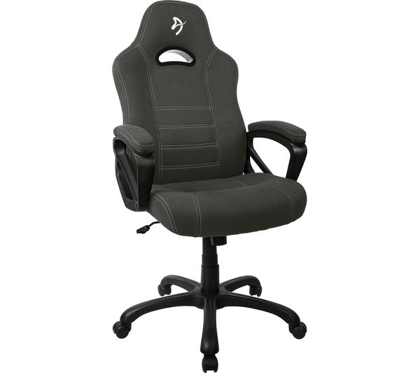 TieDex UK AROZZI ARZZ05 Enzo Woven Fabric Gaming Chair - Grey & Black