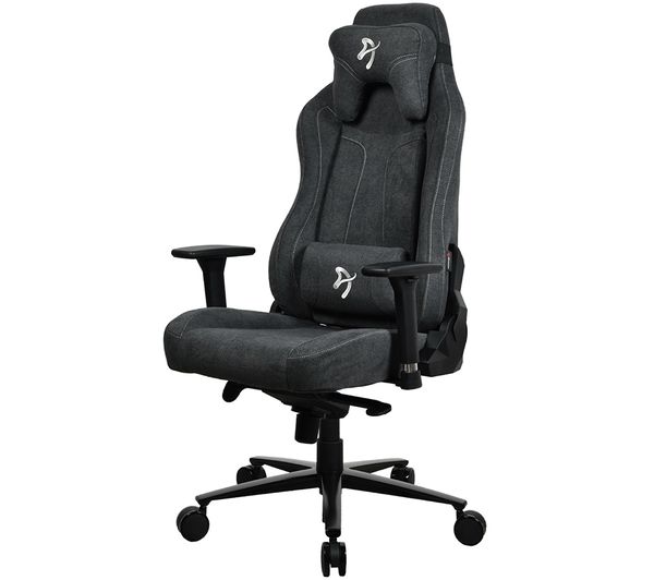 TieDex UK AROZZI Vernazza Soft Fabric Gaming Chair - Dark Grey