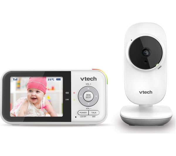 TieDex UK VTECH VM819 2.8" LCD Display Video Baby Monitor - White