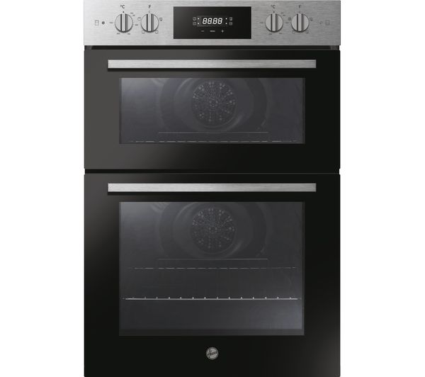 TieDex UK HOOVER HO9DC3B308IN Electric Double Oven - Stainless Steel & Black