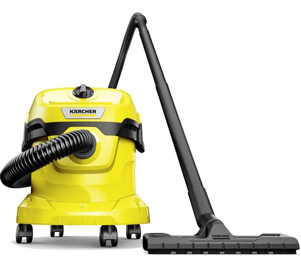 TieDex UK KARCHER WD 2 Plus Cylinder Wet & Dry Vacuum Cleaner - Yellow & Black