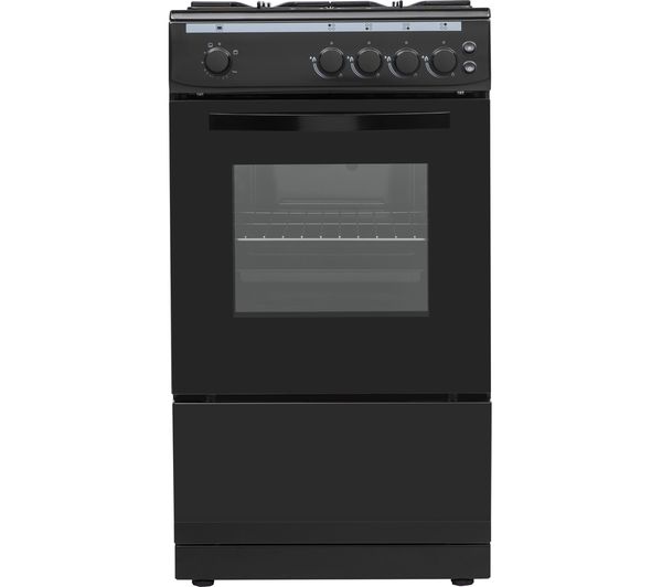 TieDex UK ESSENTIALS CFSGBK22 50 cm Gas Cooker - Black