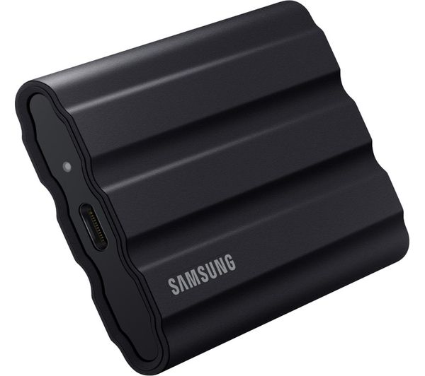 TieDex UK SAMSUNG T7 Shield Portable External SSD - 1 TB, Black