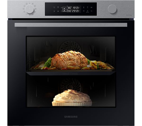 TieDex UK SAMSUNG Series 4 Dual Cook Flex NV7B4430ZAS/U4 Electric Pyrolytic Smart Oven - Stainless Steel