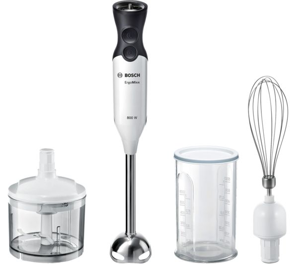 TieDex UK BOSCH ErgoMixx MS6CA4150G Hand Blender - White & Anthracite