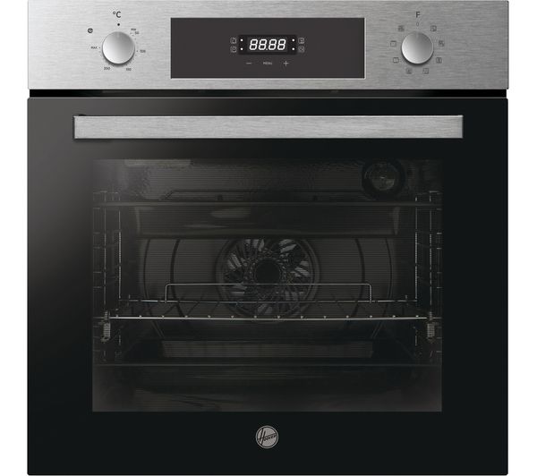 TieDex UK HOOVER HOC3858IN Electric Pyrolytic Oven - Stainless Steel & Black