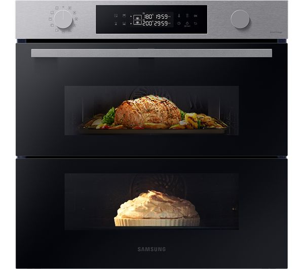 TieDex UK SAMSUNG Series 4 Dual Cook Flex NV7B45305AS/U4 Electric Pyrolytic Smart Oven - Stainless Steel