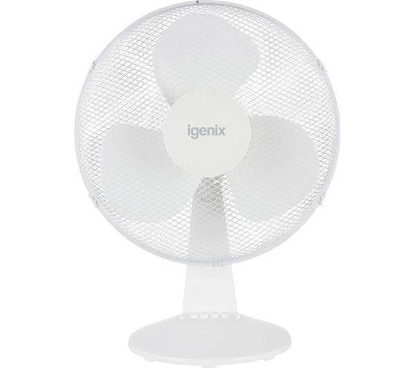 TieDex UK IGENIX DF1210 Portable 12" Desk Fan - White