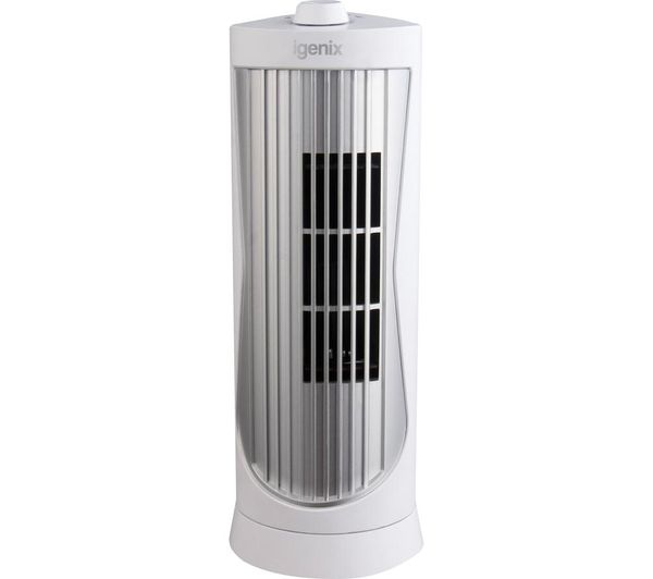 TieDex UK IGENIX DF0020WH Portable Tower Fan - White & Silver