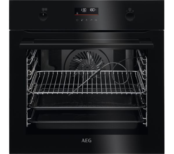 TieDex UK AEG SteamBake BPK556260B Electric Pyrolytic Oven - Black