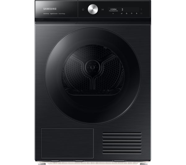 TieDex UK SAMSUNG Bespoke Series 8 AI Energy DV90BB9445GB/S1 WiFi-enabled 9 kg Heat Pump Tumble Dryer - Black