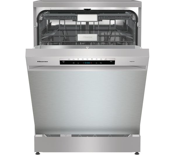 TieDex UK HISENSE Auto Dose HS693C60XADUK Full-size WiFi-enabled Dishwasher - Stainless Steel